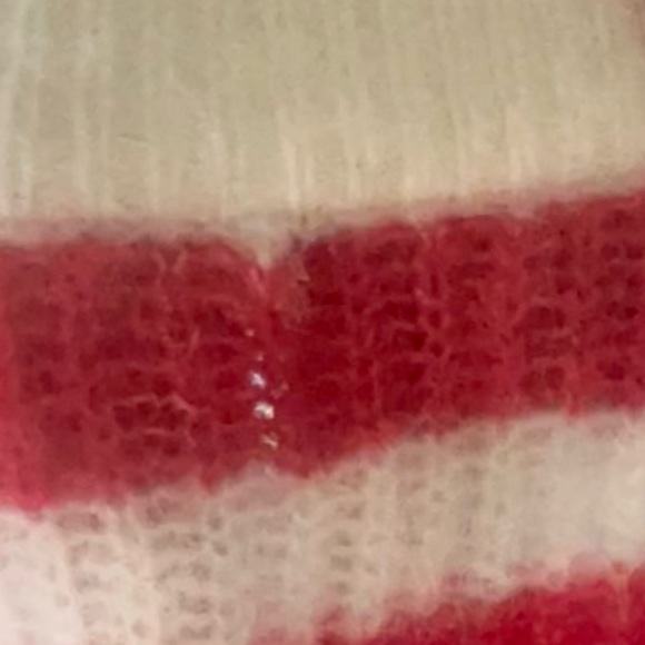 NWT Ganni Julliard Mohair Sweater Red & White Stripe SIZE S - Picture 8 of 8